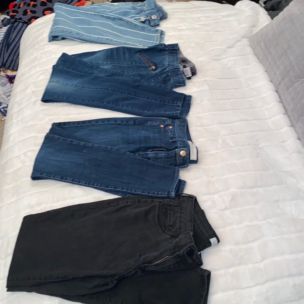 $30 for 4 Pairs of Full Length, Skinny Jeans - All: LIKE NEW